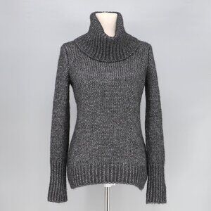 CHRISTOPHER FISCHER Alpaca Wool Metallic Chunky Knit Turtleneck Sweater Size M